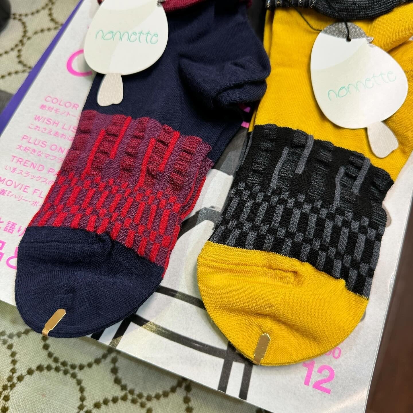 Sale- Nonnette Wool Socks, 2 Colors, made in Japan