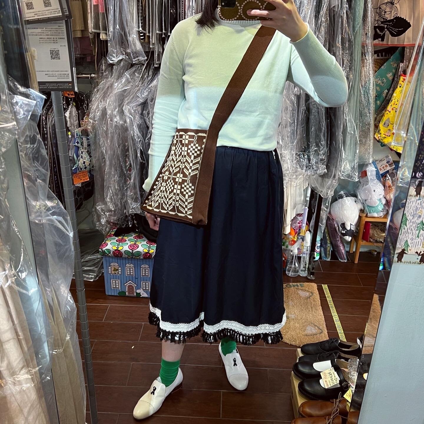 Sale- French bull Brown Bag, made in Japan