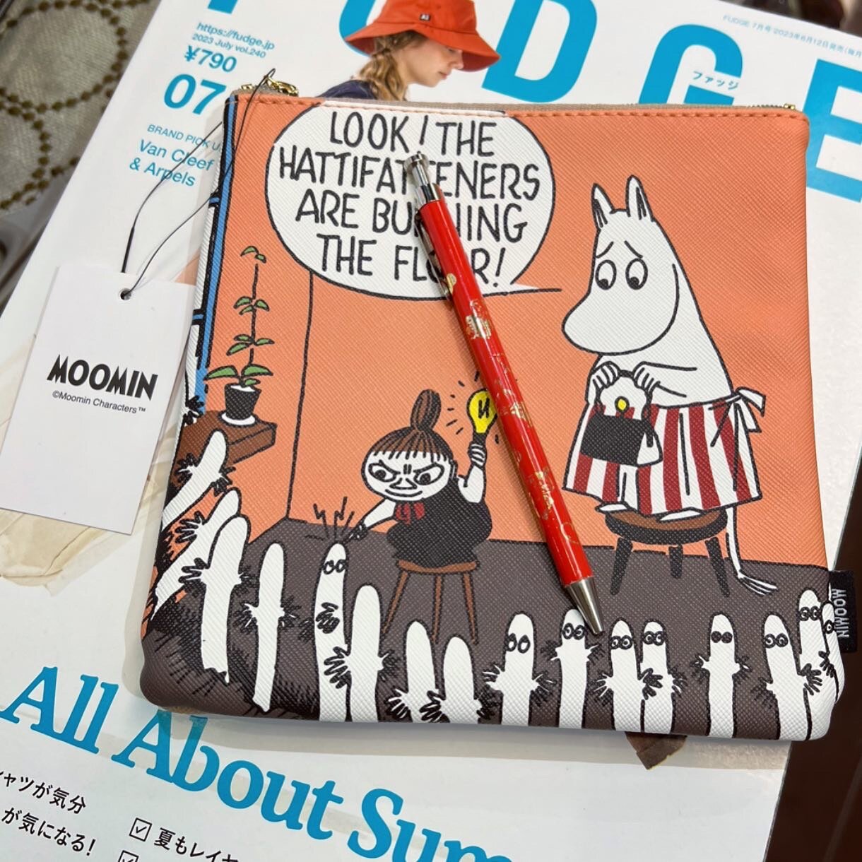 Sale- Moomin Mama And Little My Pink Pouch