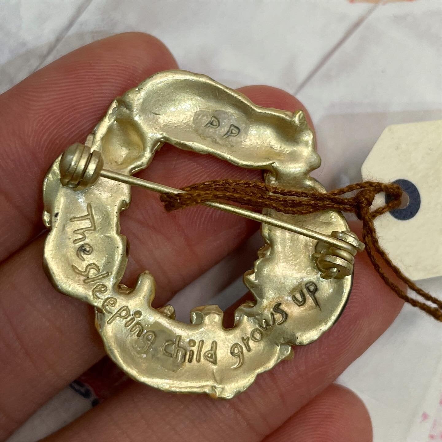 Palnart Poc Dogs Brooch, made in Japan