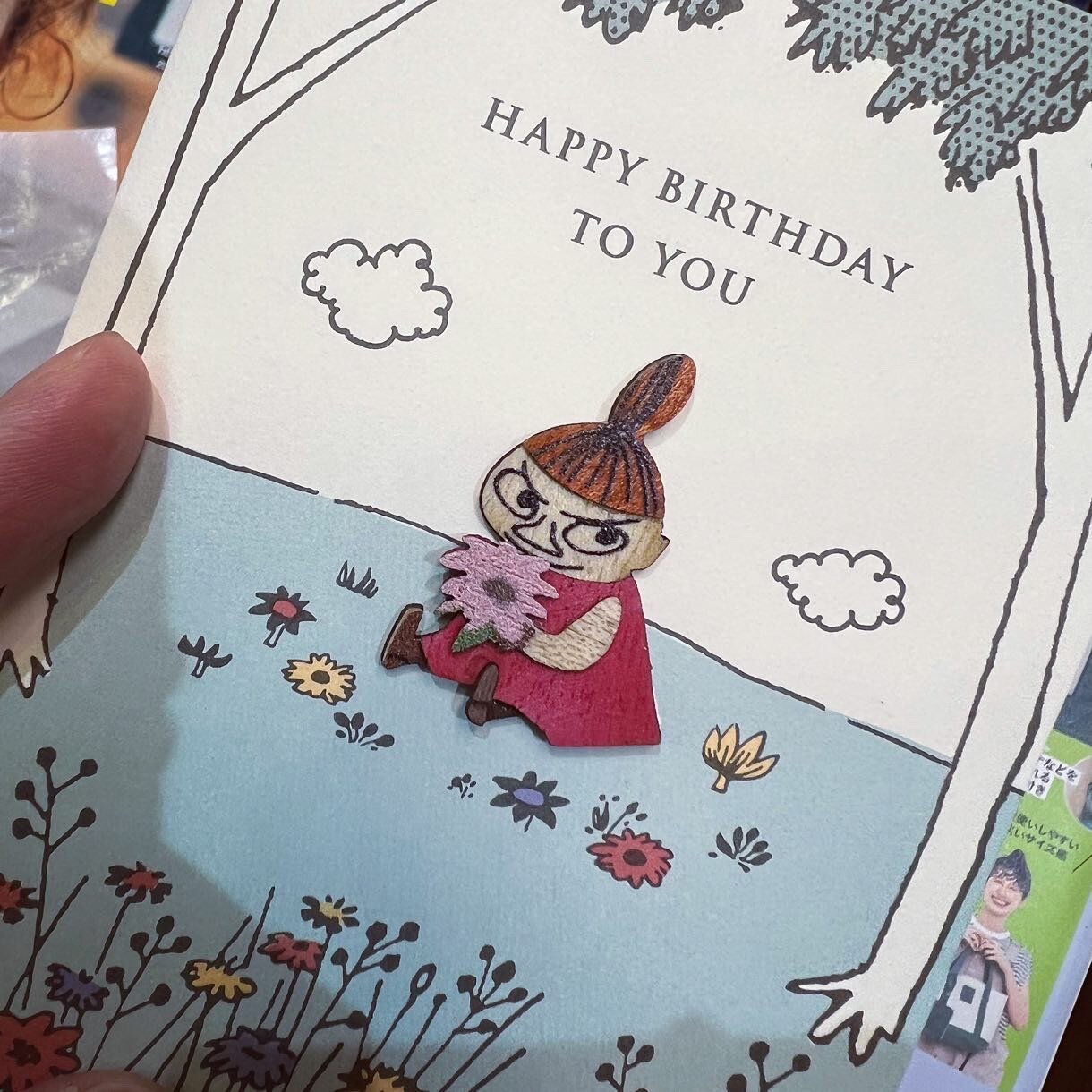 Little my Birthday Card, made in Japan
