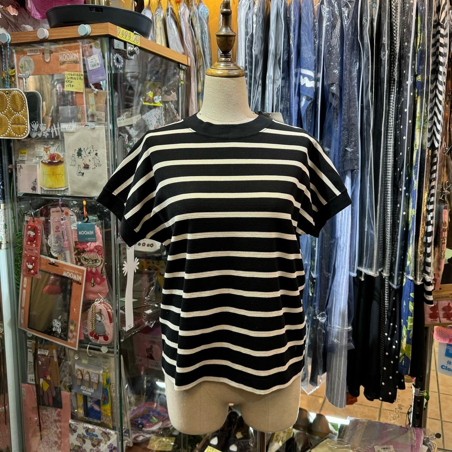 Hands of Creation Striped T-shirt, 2 Colors, made in Japan