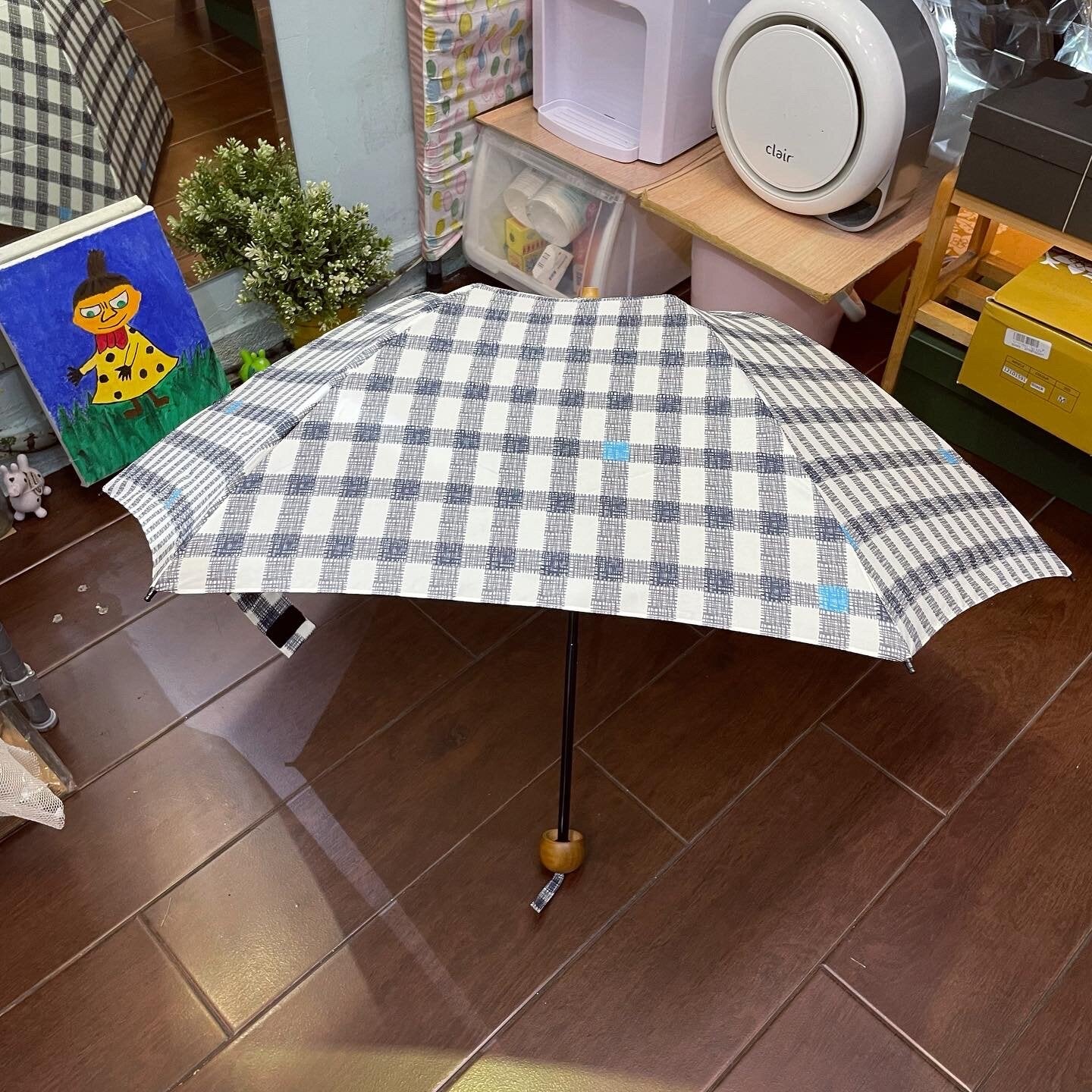 Gingham Umbrella, 2 Colors