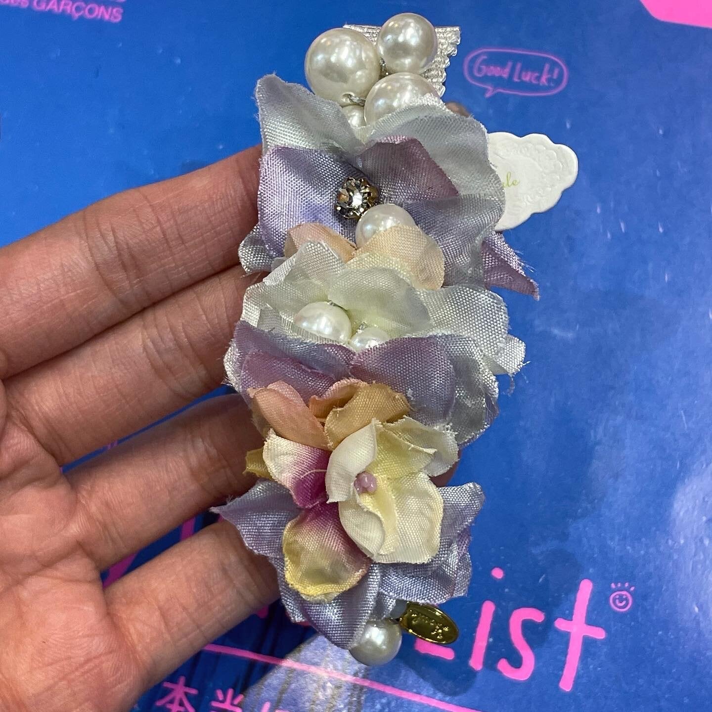 Sale- Zoule Floral Hair Clip, made in Japan