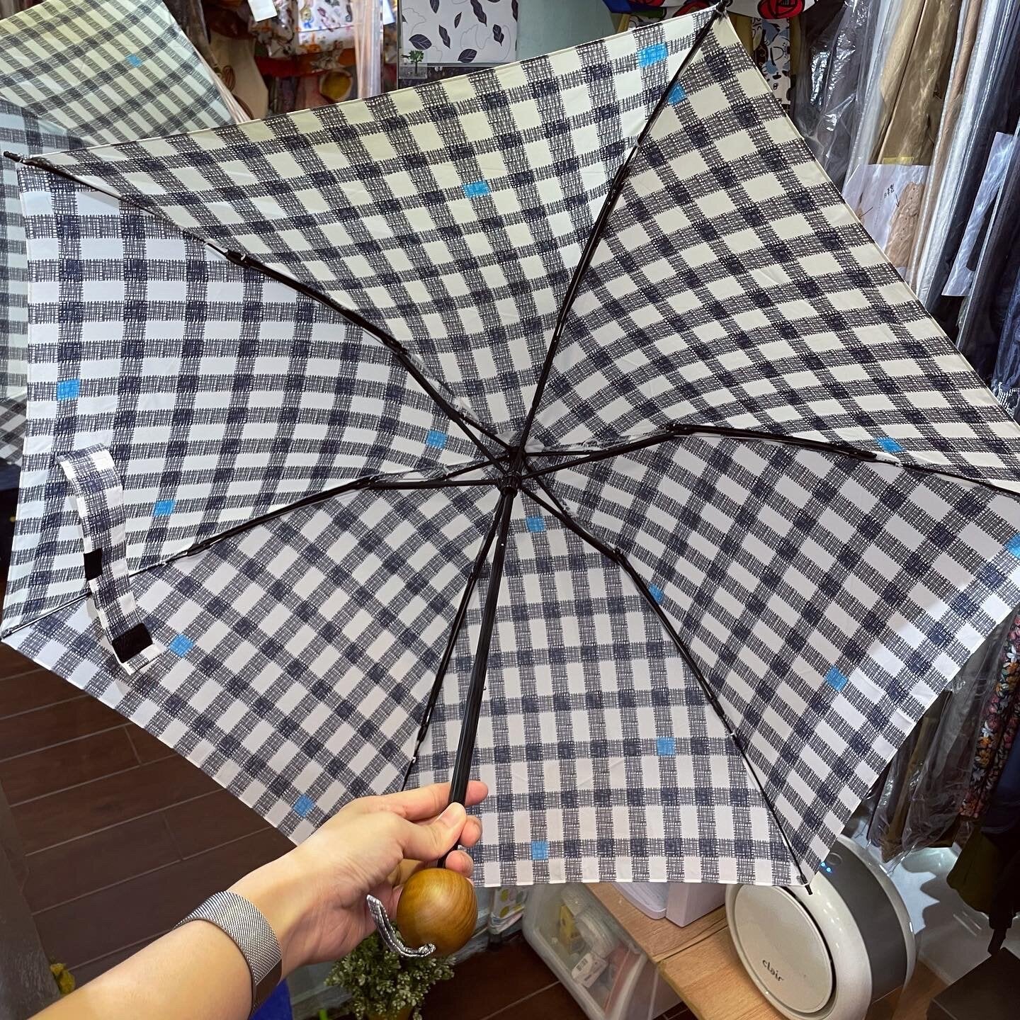Gingham Umbrella, 2 Colors