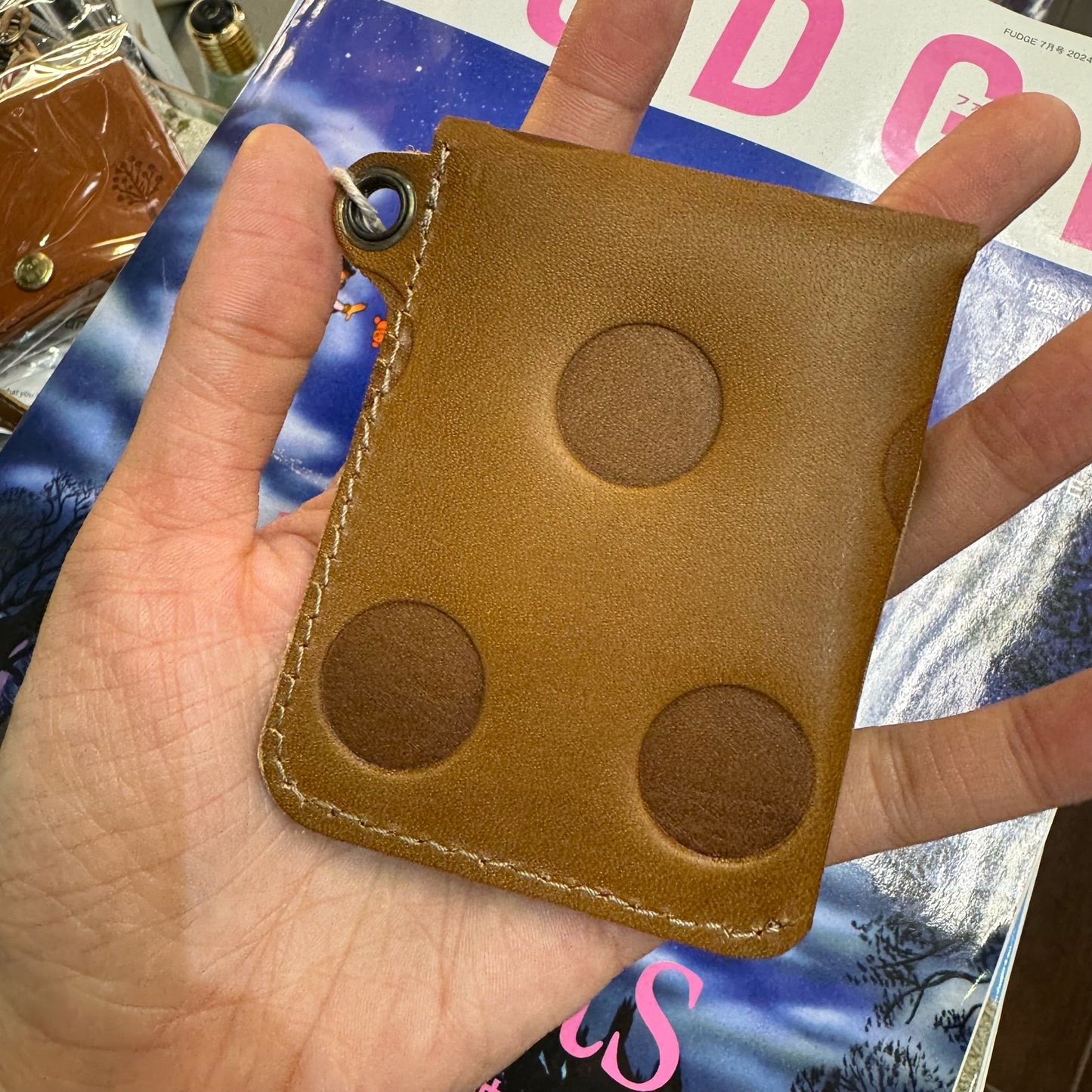 Kanmi Leather Card Holder, 2 Colors, made in Japan