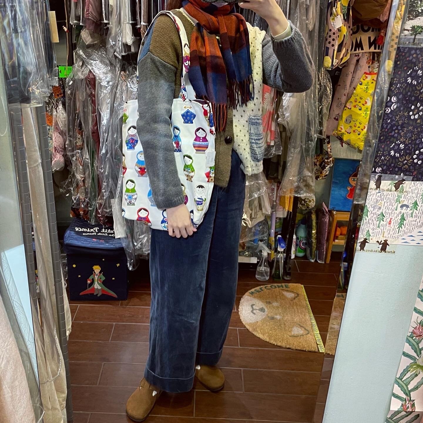 Handmade Dolls Prints Tote Bag