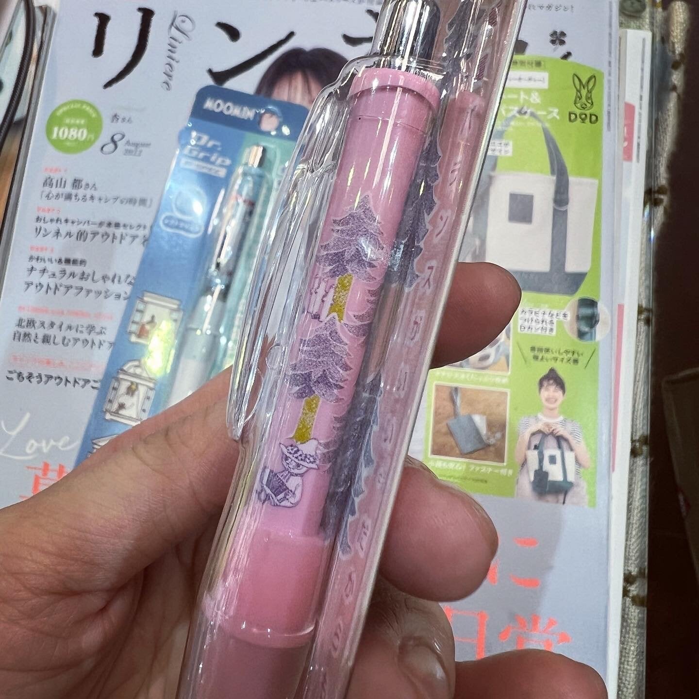 Moomin 0.7mm Ballpoint Pen, 2 Colors, Black Ink, made in Japan