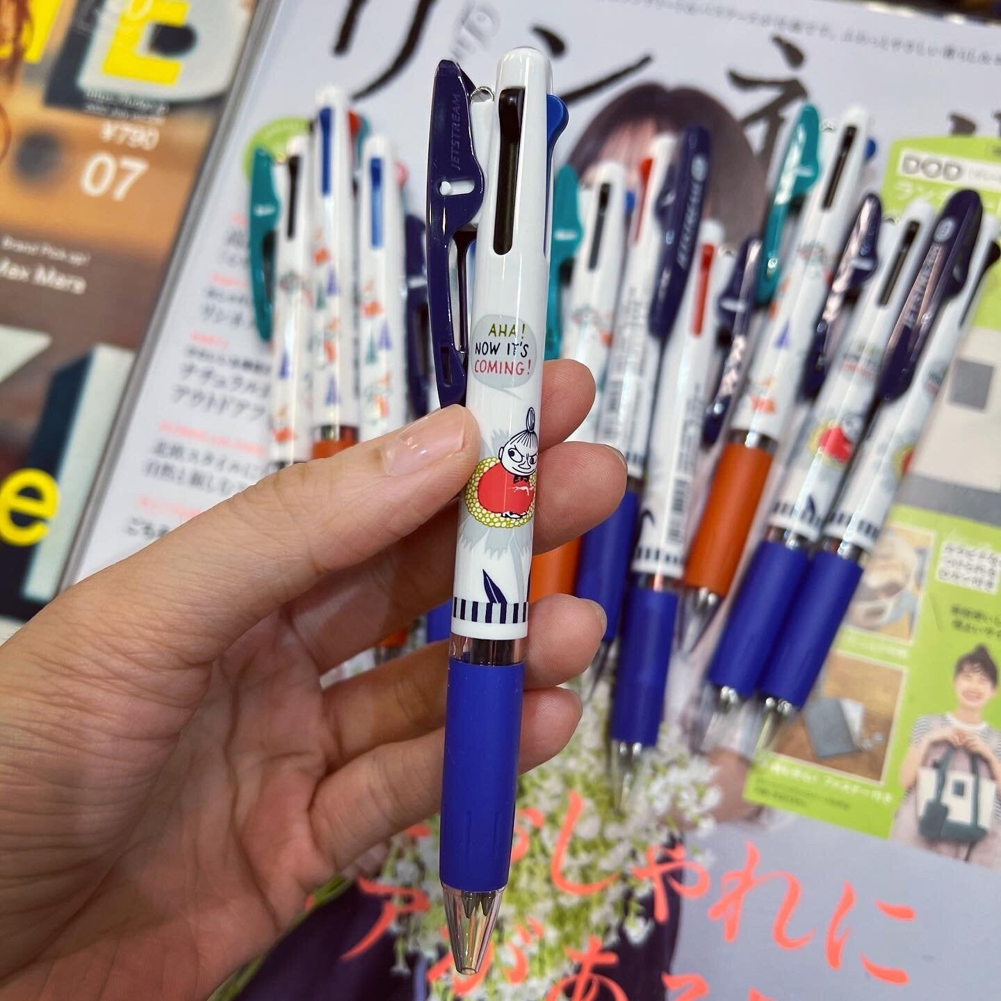 Little My 0.5mm 3 Colors Ballpoint Pens, 2 Patterns, made in Japan