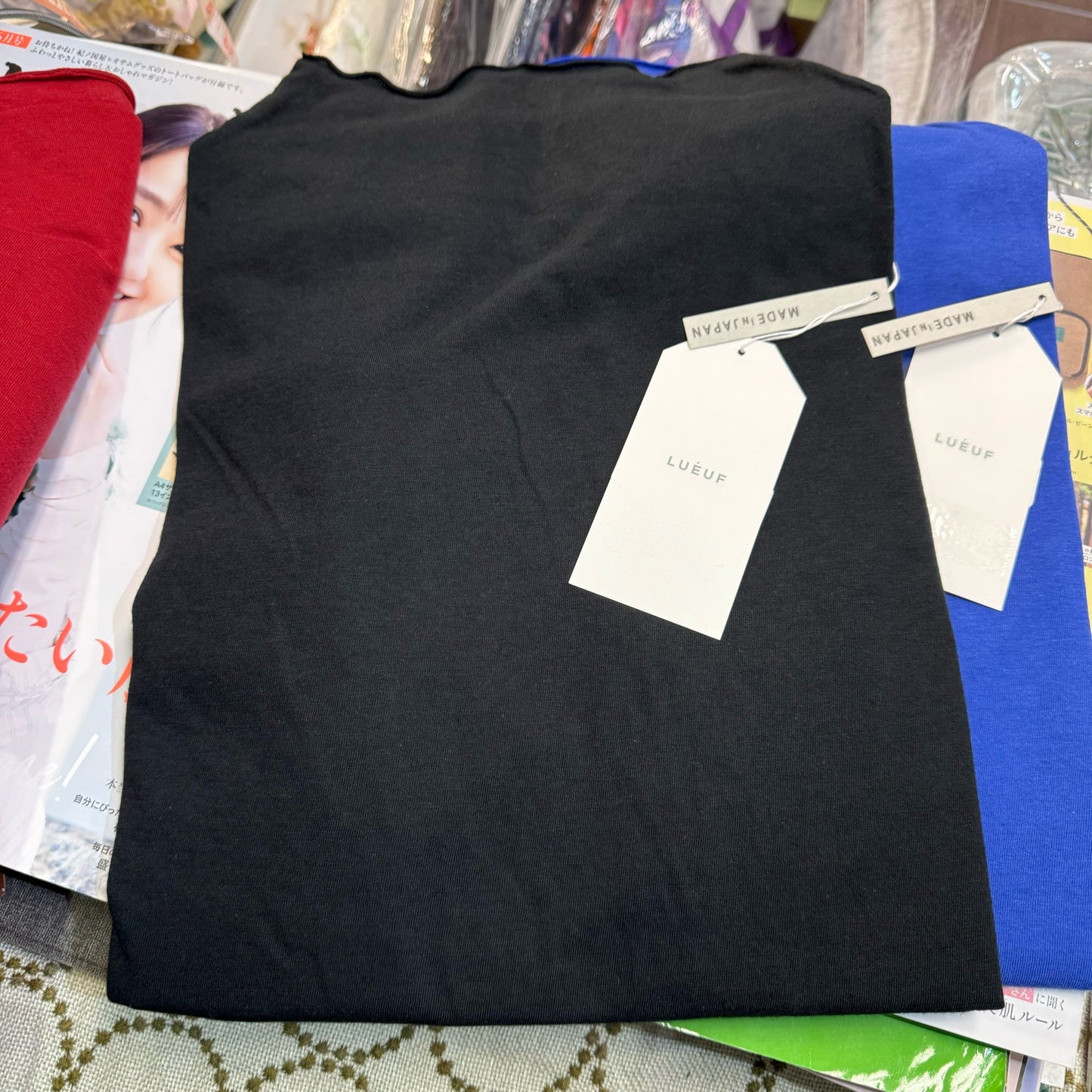 Sale- Lueuf Ruffles Top, T-shirt, 4 Colors, made in Japan