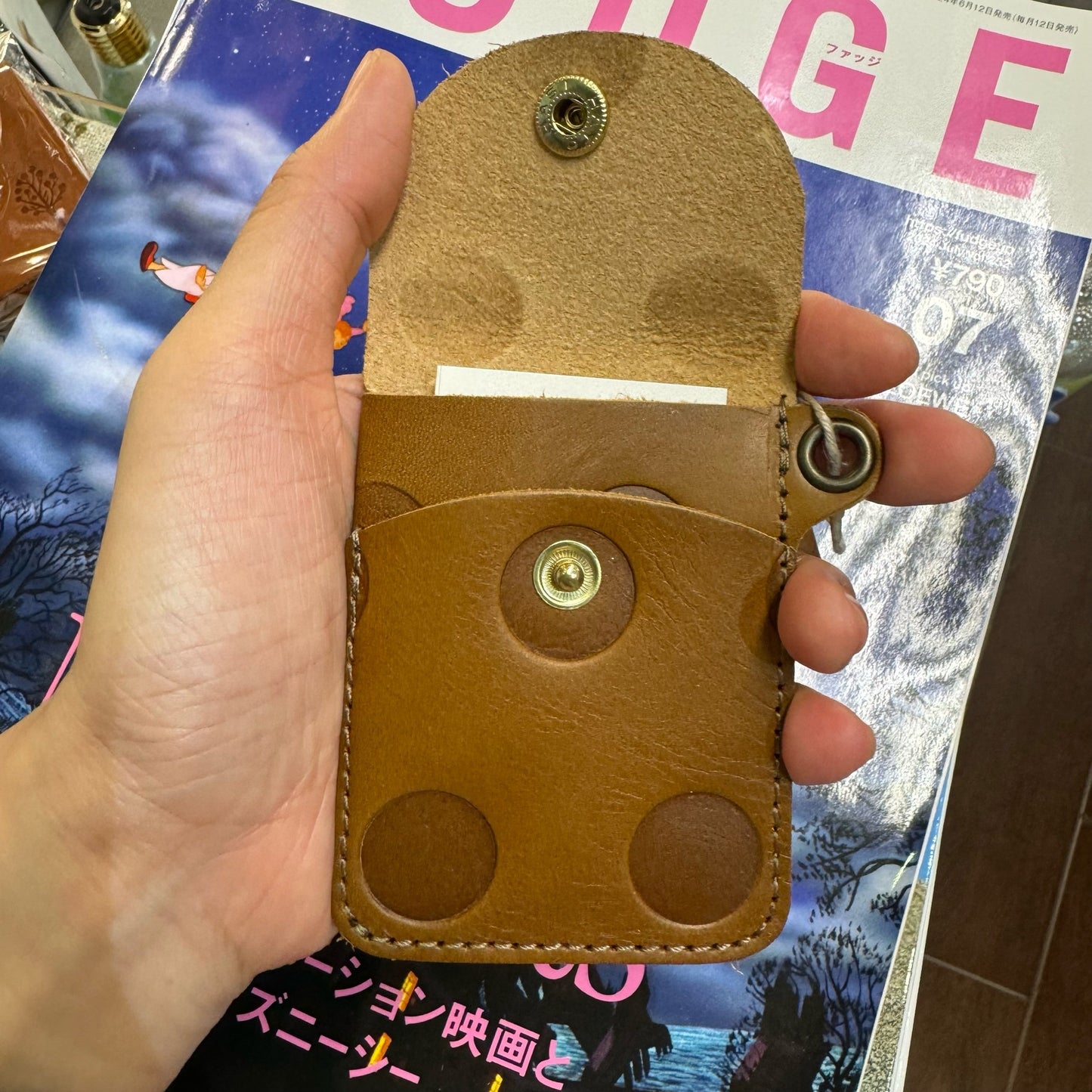 Kanmi Leather Card Holder, 2 Colors, made in Japan