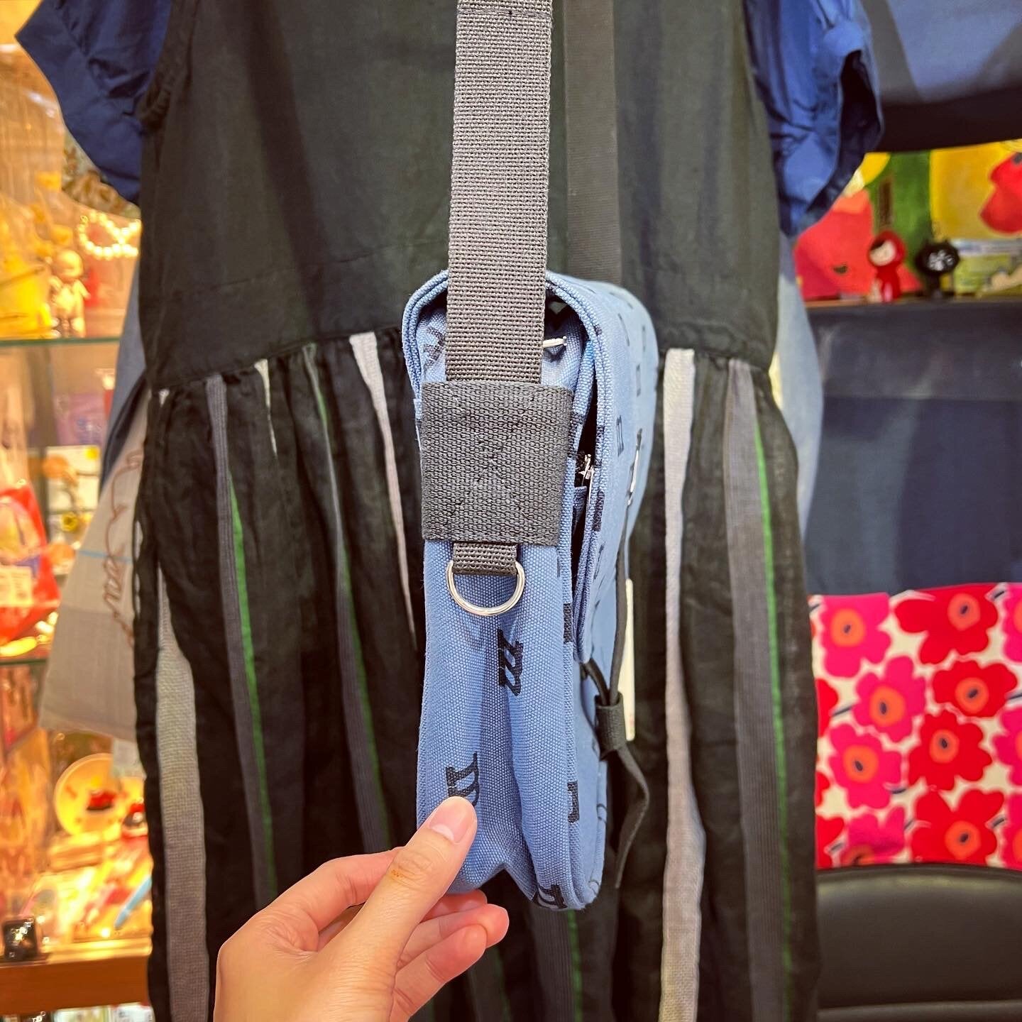 Sale- Marimekko Navy Logomania Shoulder Bag, made in Estonia