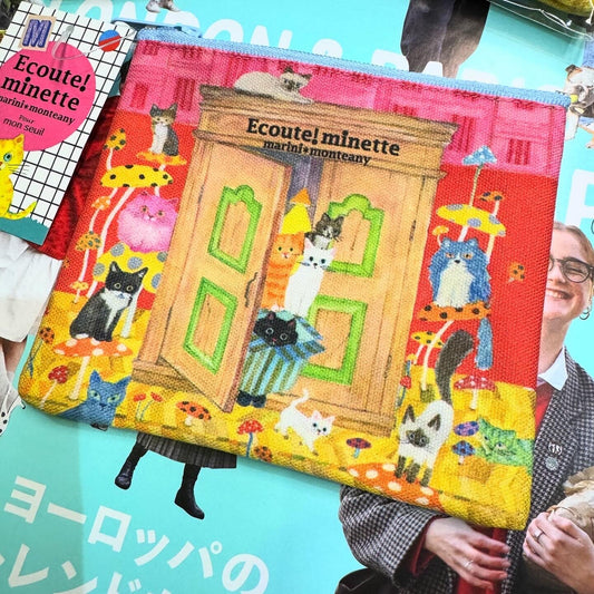 Ecoute猫咪收纳包,日本制造