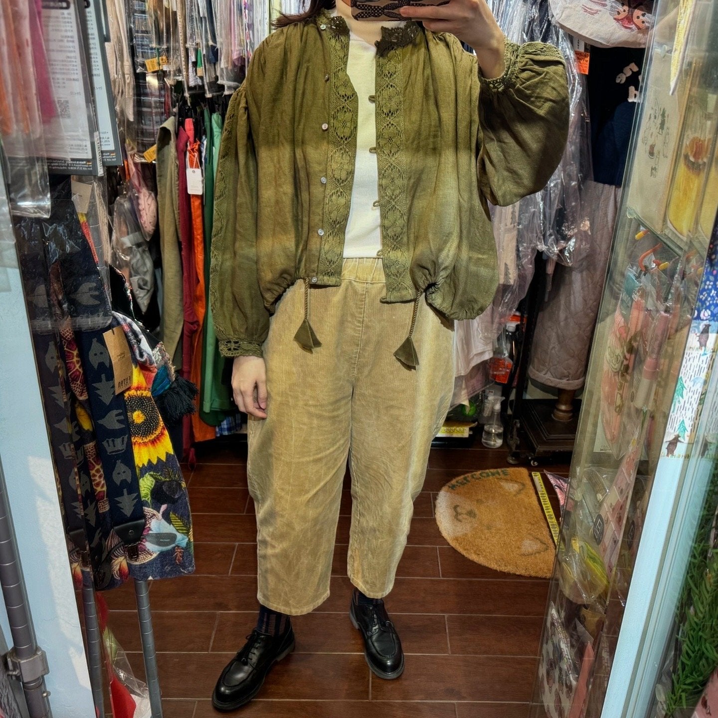 EXTRA20- TSUHARU Forest Lace Shirt, made in India