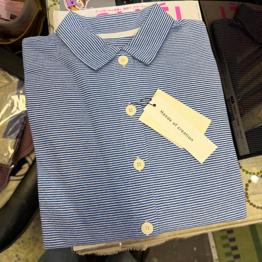 Hands of Creation Striped Polo Shirt, 3 Colors, made in Japan