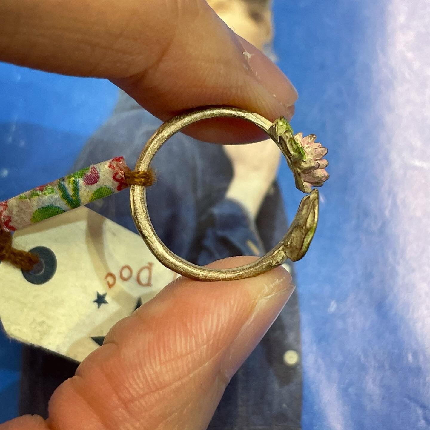 Sale- Palnart Poc Floral Ring, made in Japan