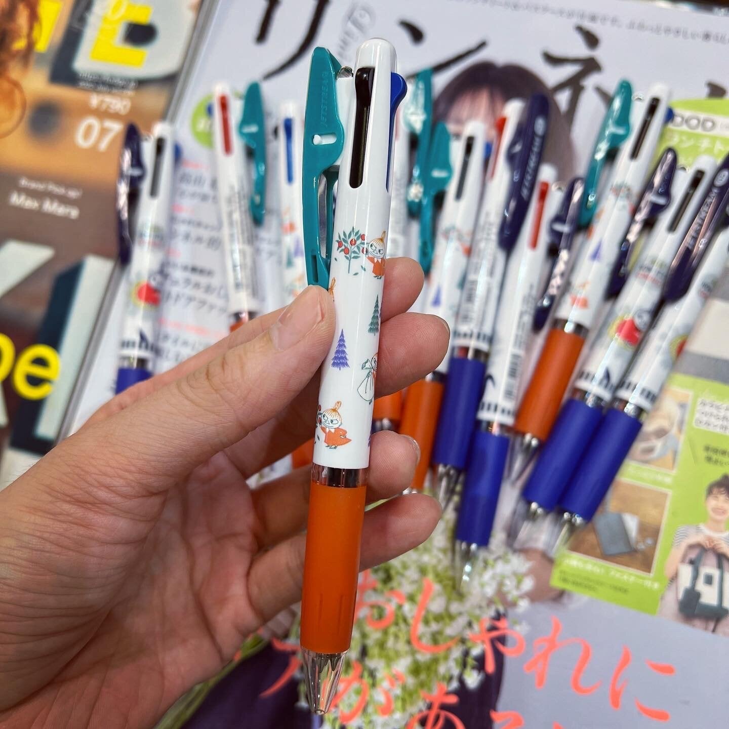 Little My 0.5mm 3 Colors Ballpoint Pens, 2 Patterns, made in Japan
