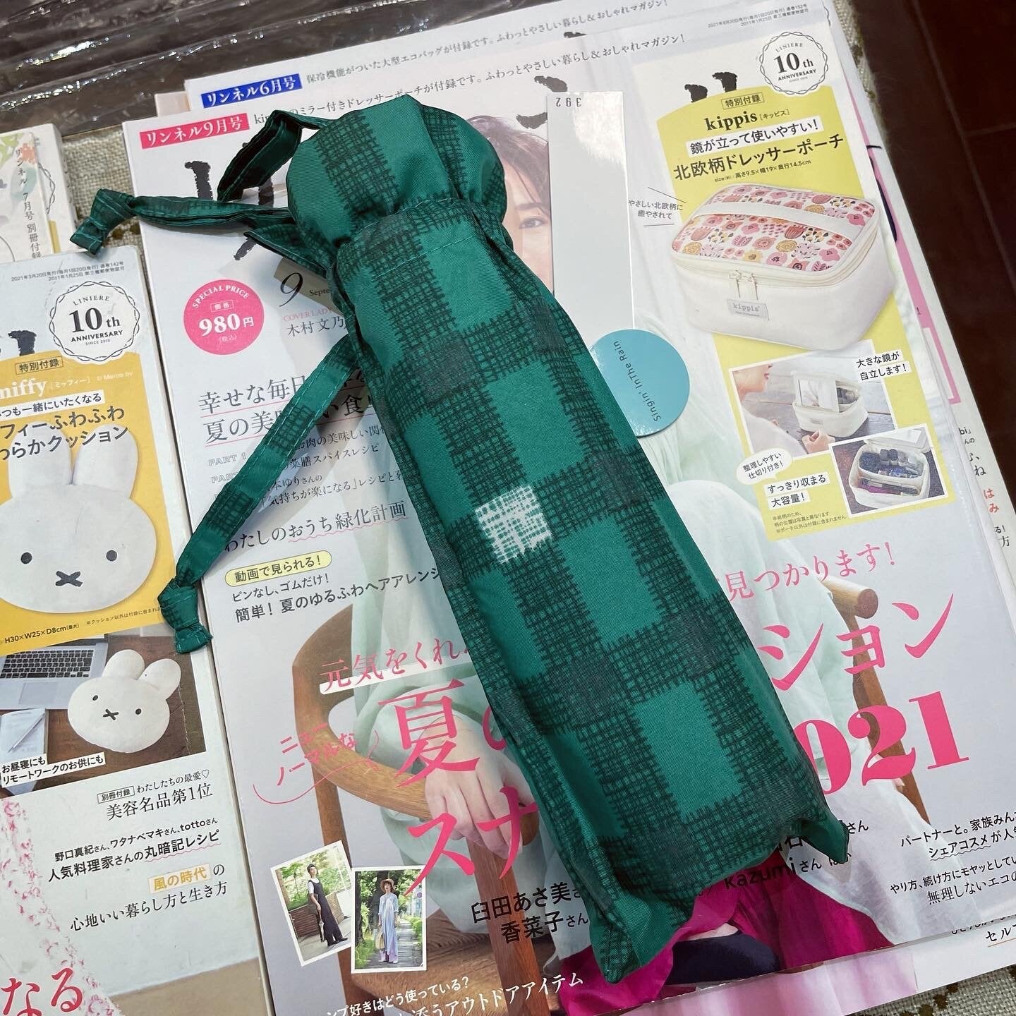 Gingham Umbrella, 2 Colors