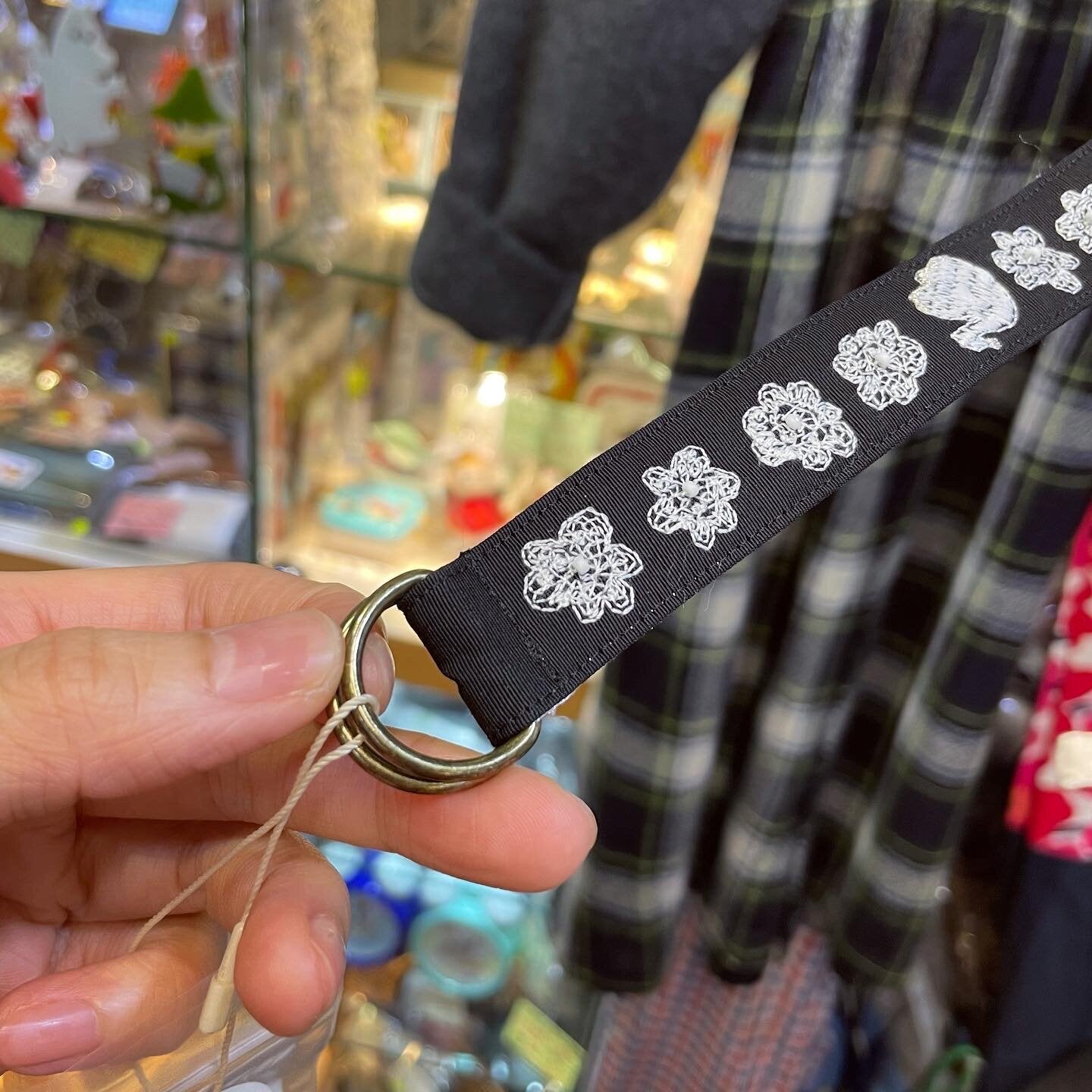 Sale- Haupia Embroidery 2Way Belt, made in Japan