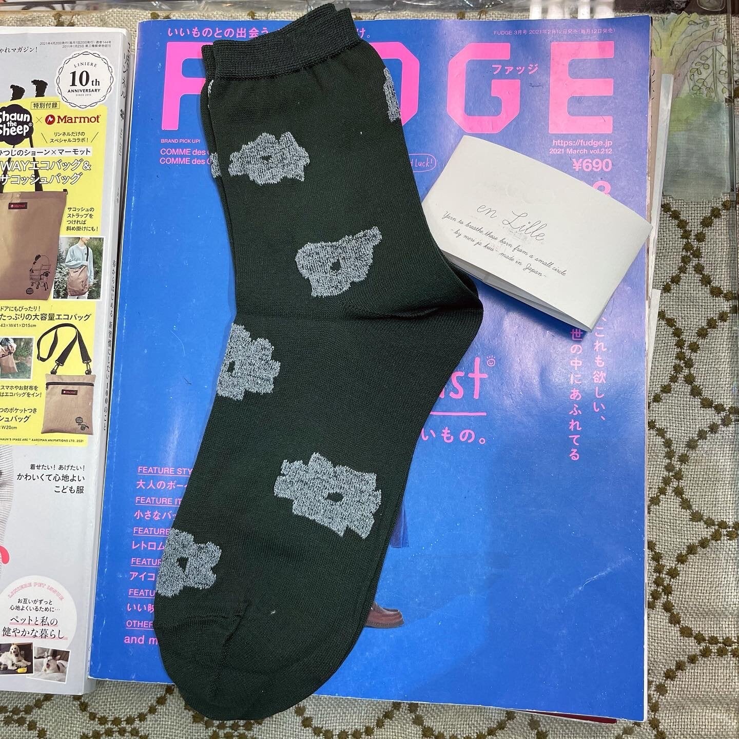 Sale- en Lille Floral Socks, 4 Colors, made in Japan