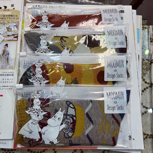 $99 only- Moomin and Little My Socks, 4 Patterns, made in Japan