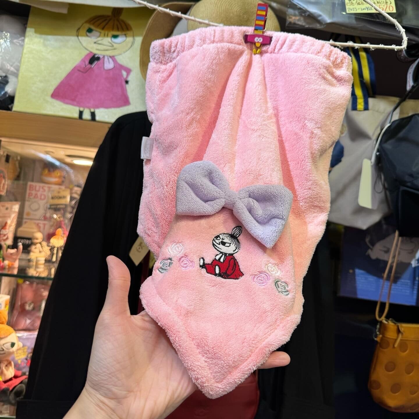 Little My Pink Hair Towel Cap