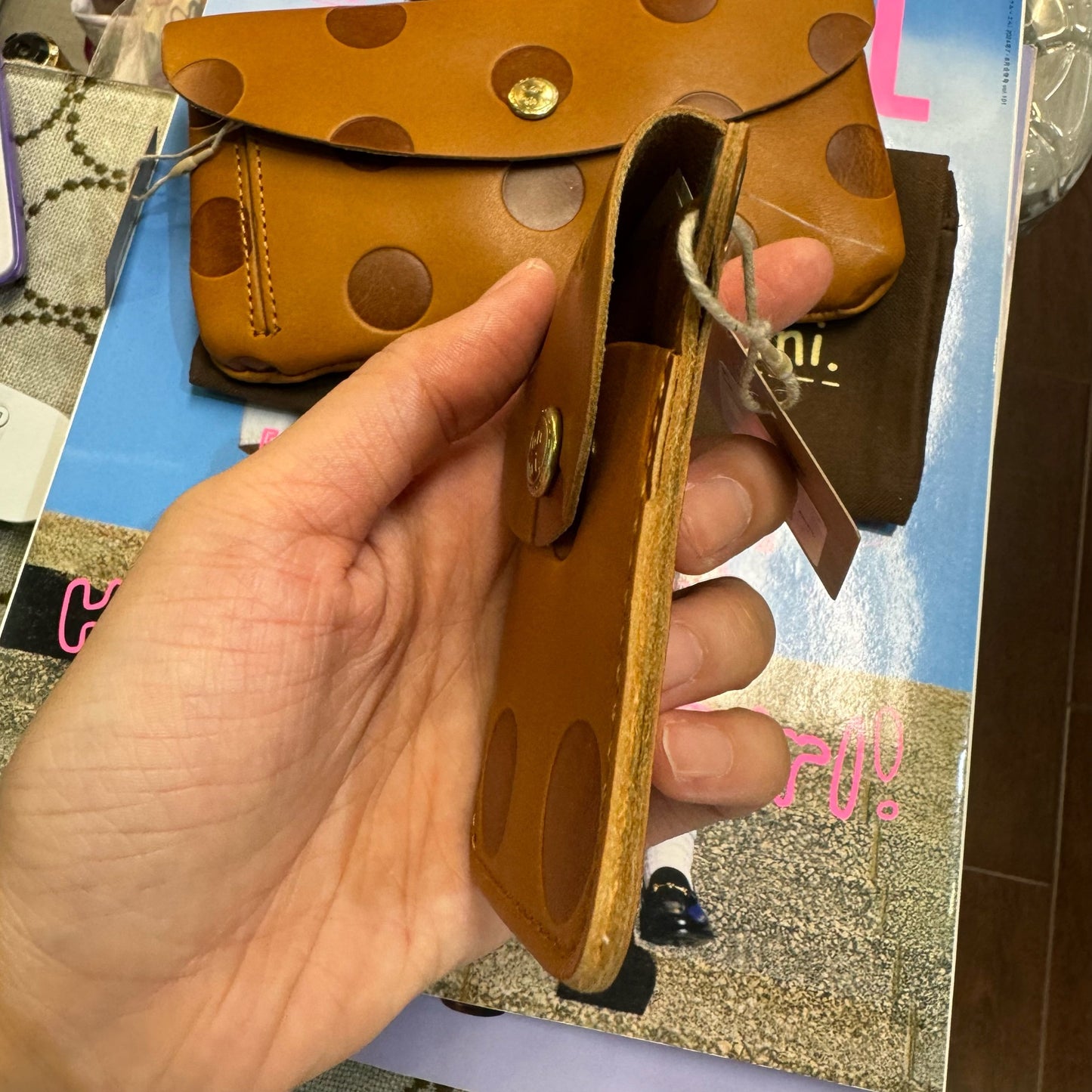 Kanmi Leather Card Holder, 2 Colors, made in Japan