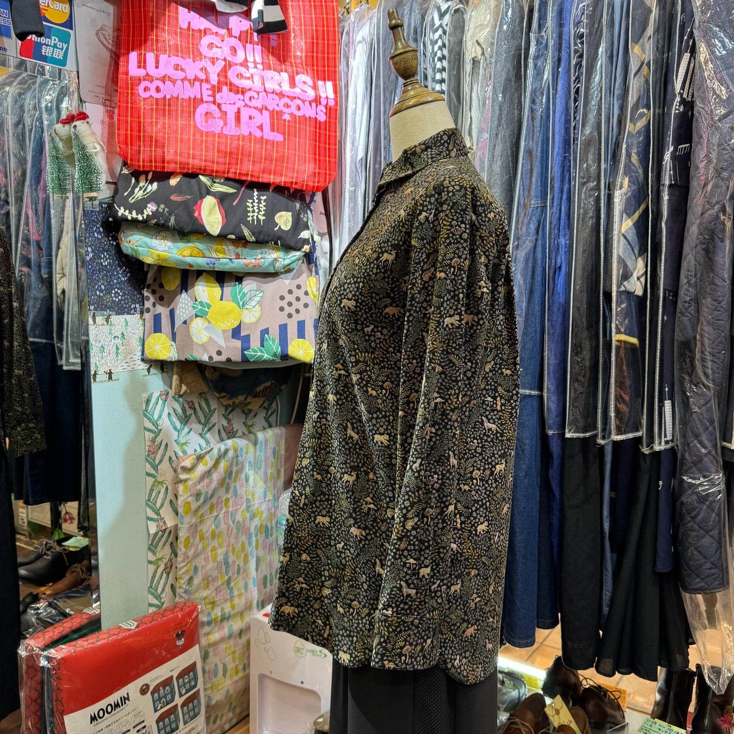EXTRA20- Le Minor X Liberty London Black Shirt, made in Japan