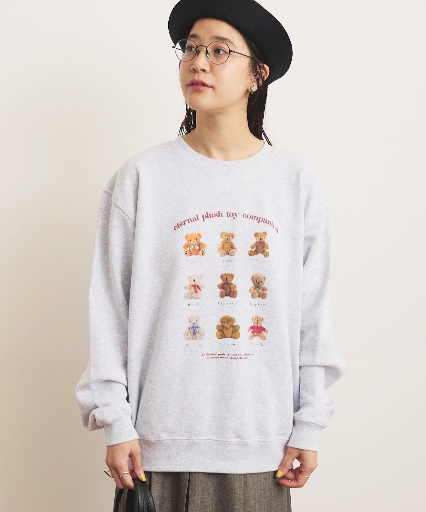 Sale- Fig London Bears Grey Sweater, made in Vietnam
