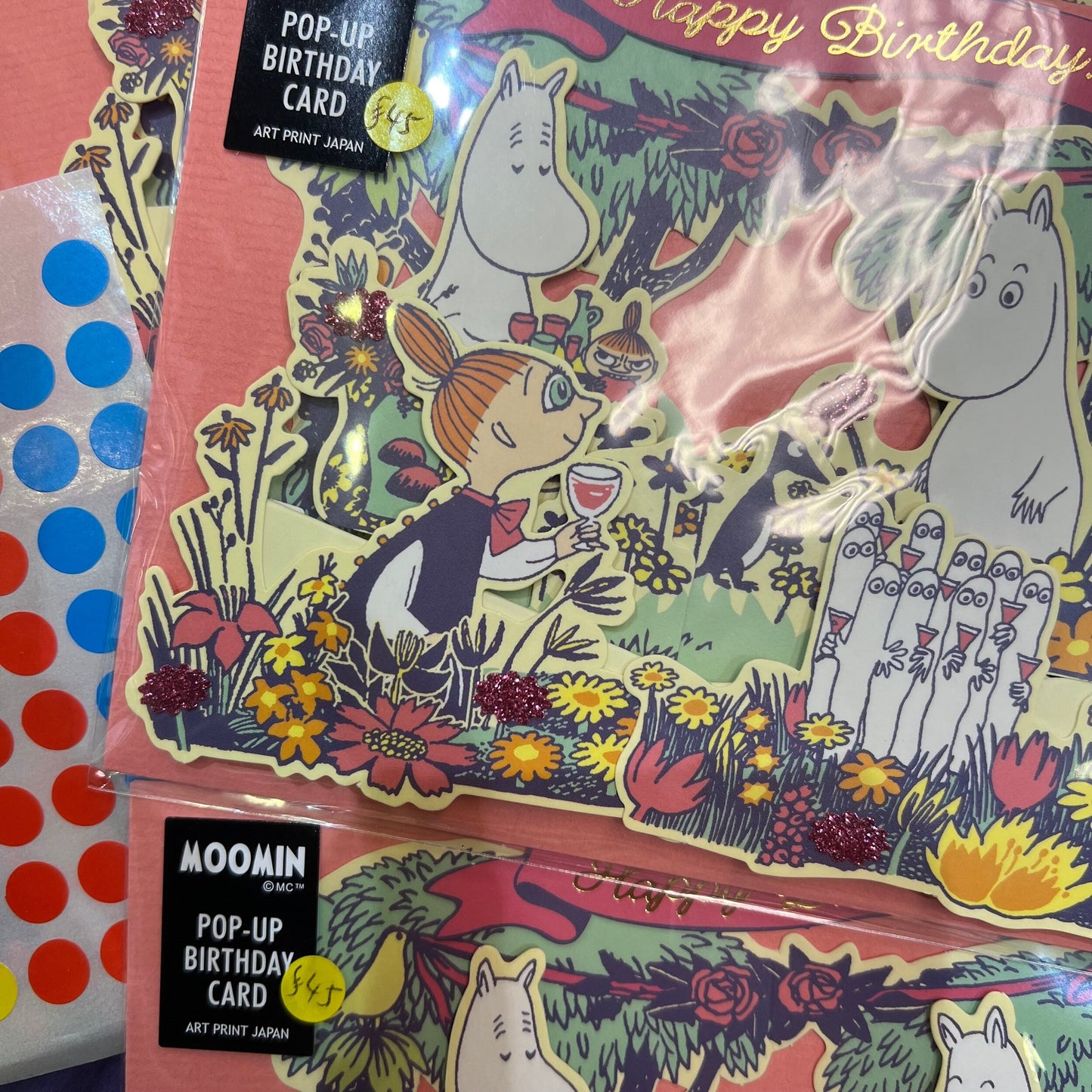 Moomin Birthday Card, made in Japan