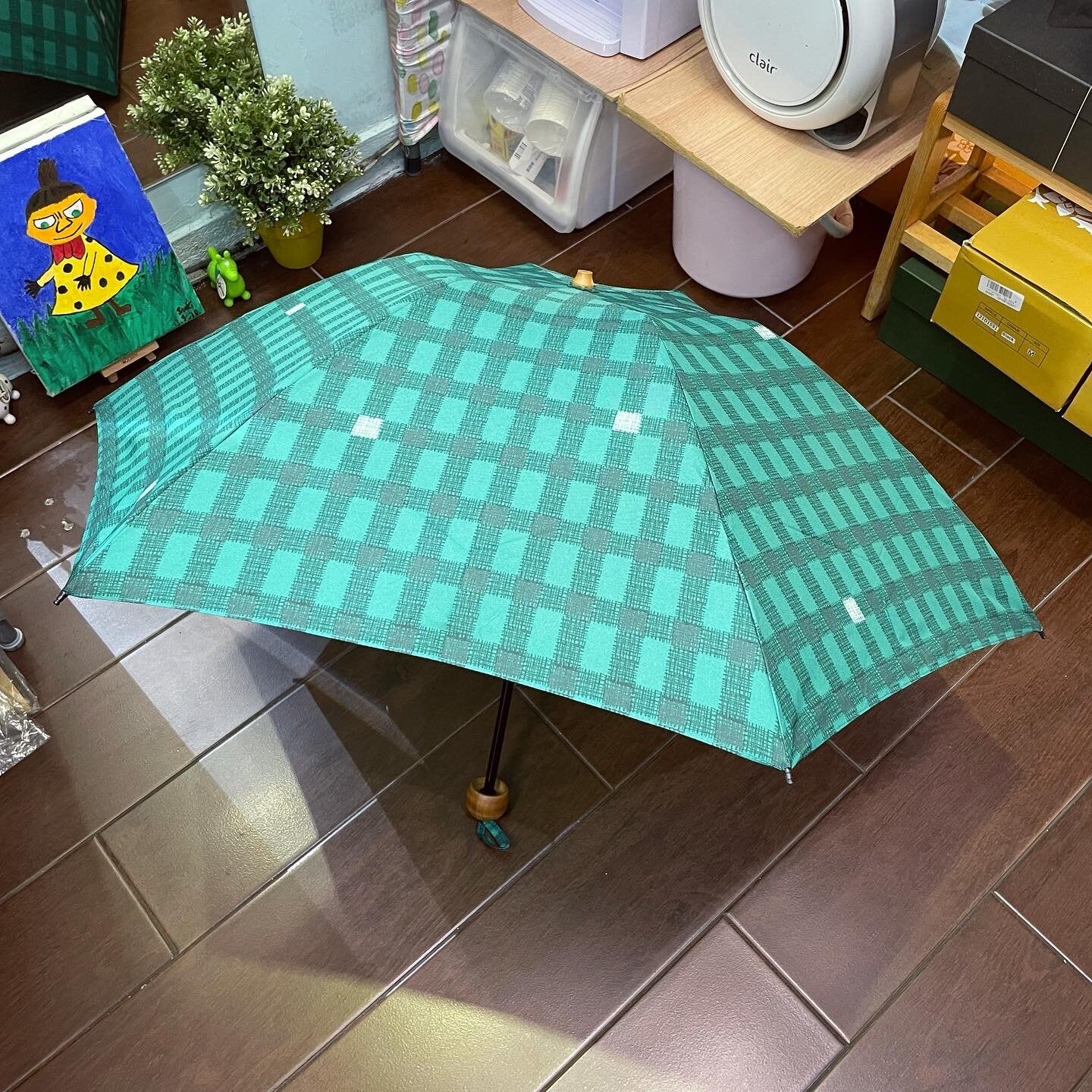 Gingham Umbrella, 2 Colors