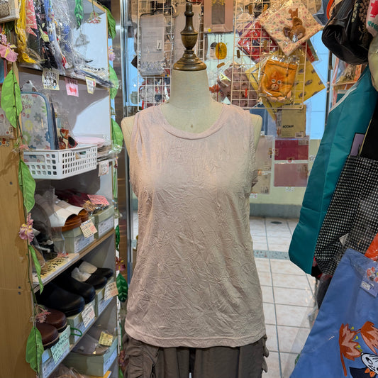 Ichi Cotton-blend Vest Tank Top, 3 Colors, made in Japan