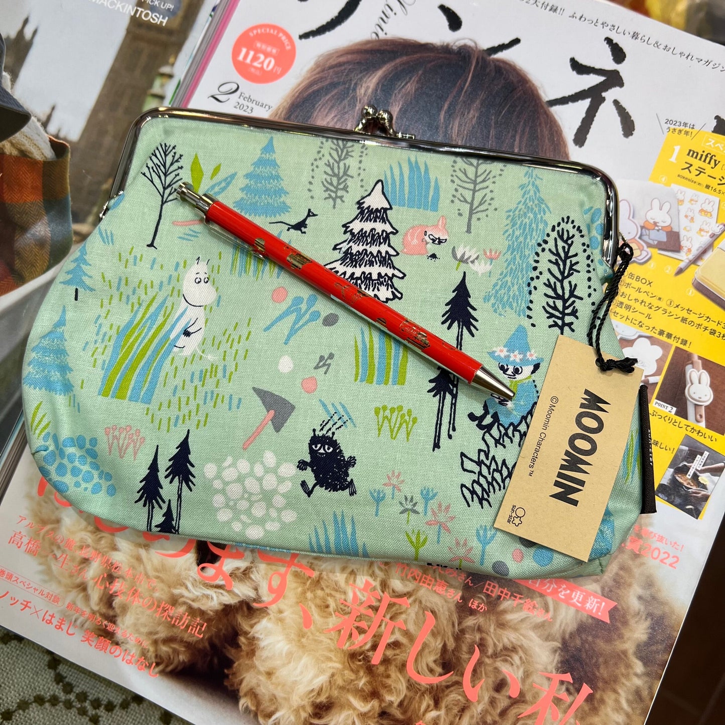 Moomin Light Green Pouch