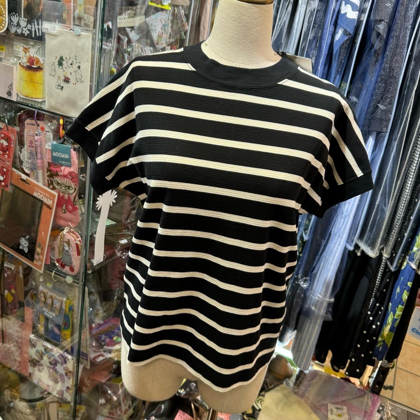 Hands of Creation Striped T-shirt, 2 Colors, made in Japan