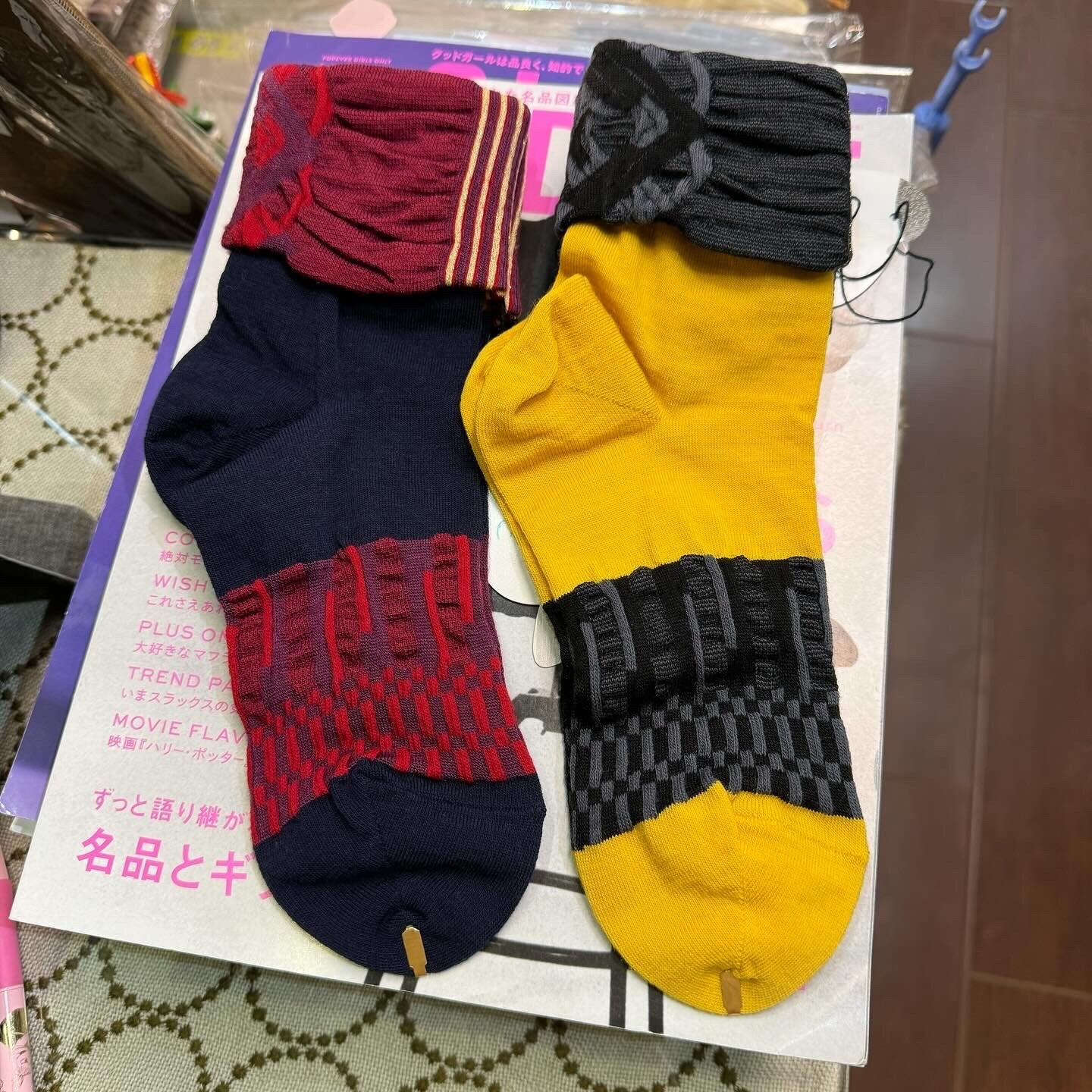 Sale- Nonnette Wool Socks, 2 Colors, made in Japan