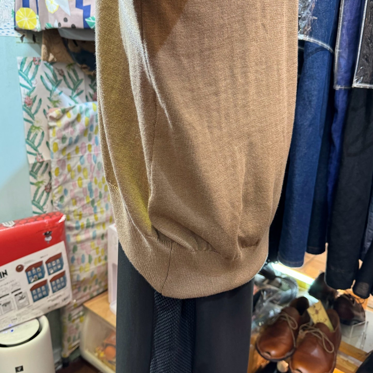 EXTRA20- Boutique Ordinary Grape Brown Knit Pullover