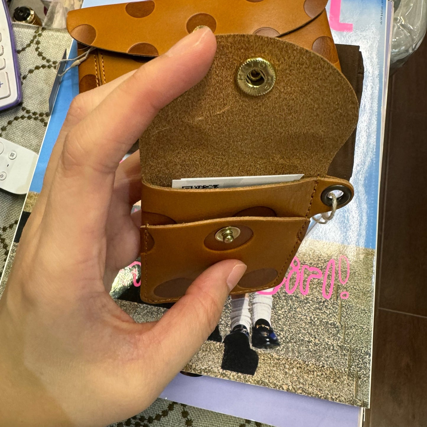 Kanmi Leather Card Holder, 2 Colors, made in Japan