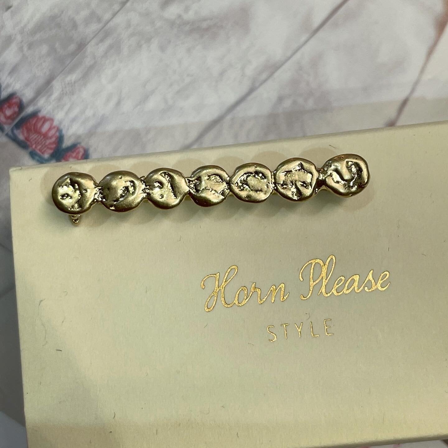 Horn Please Brooch, made in Korea