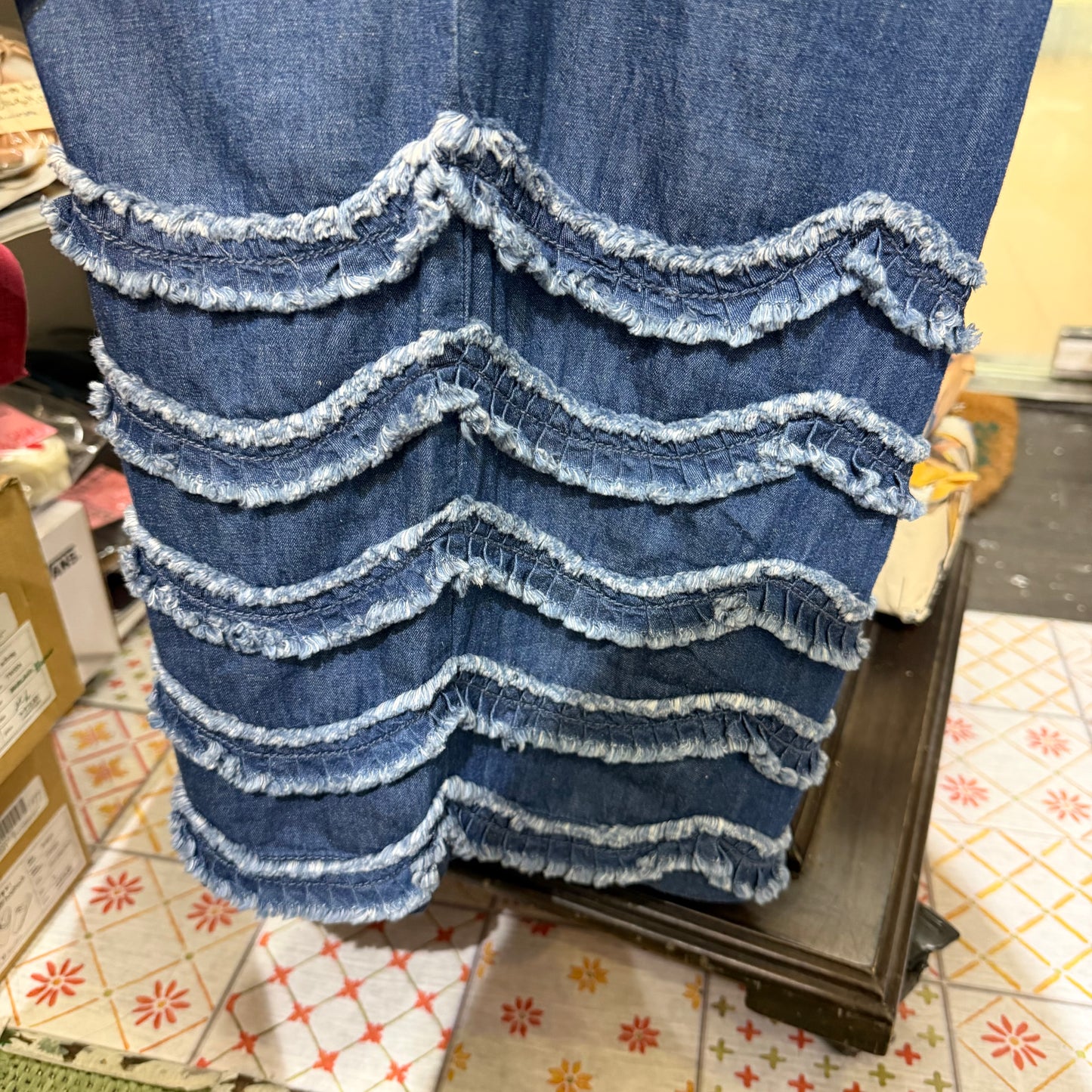 Sale- Tumugu Denim Wide-leg Pants