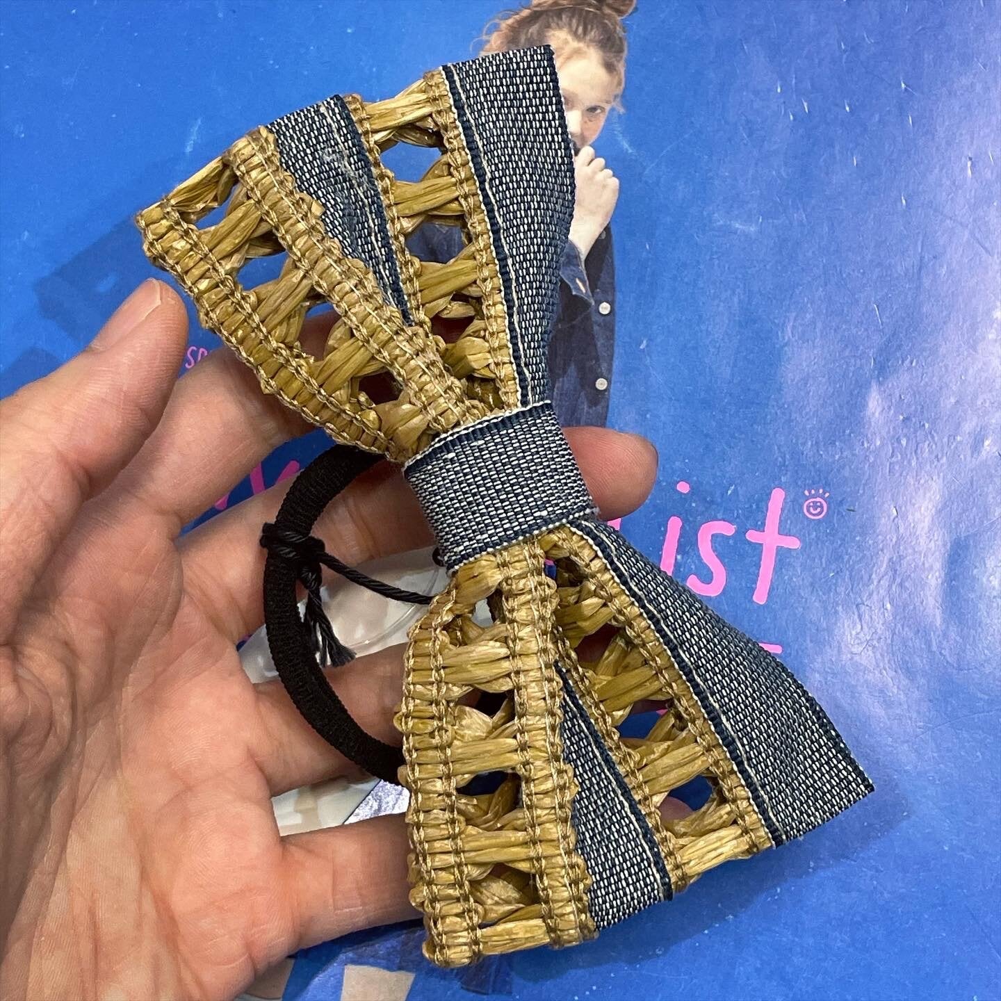 Sale- Straw Ribbon Hair Band, made in Italy