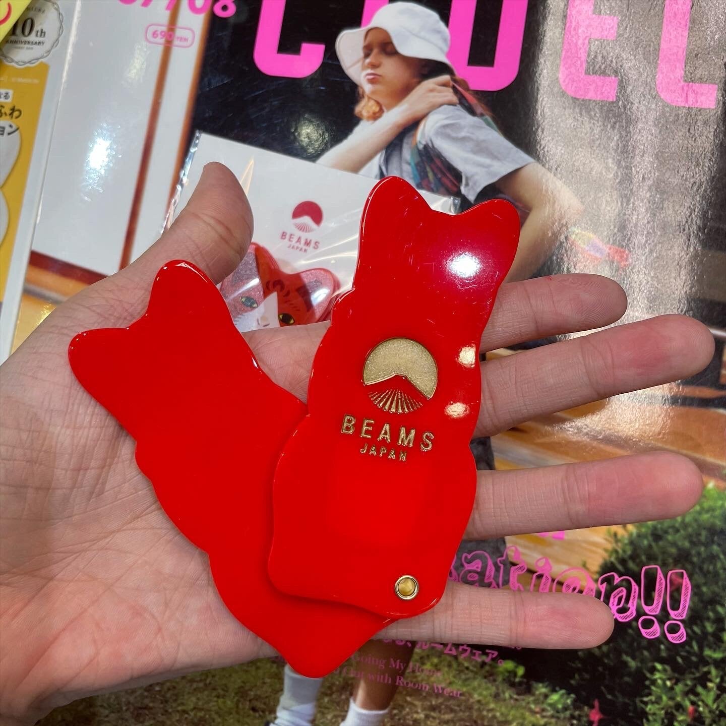 Sale- Beams Japan Cat Mirror, 2 Types, made in Japan