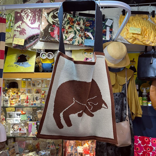 Sale- French Bull Cat ToteBag, made in Japan