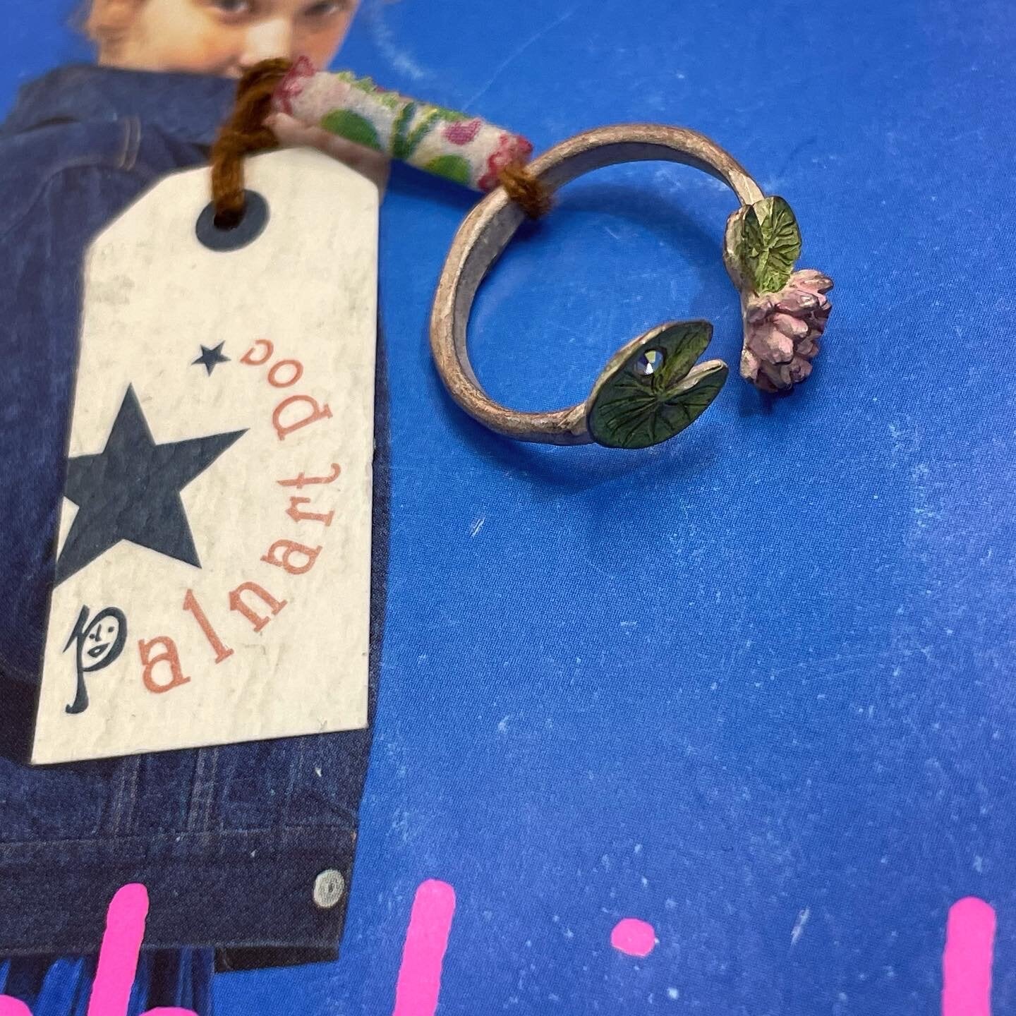 Sale- Palnart Poc Floral Ring, made in Japan