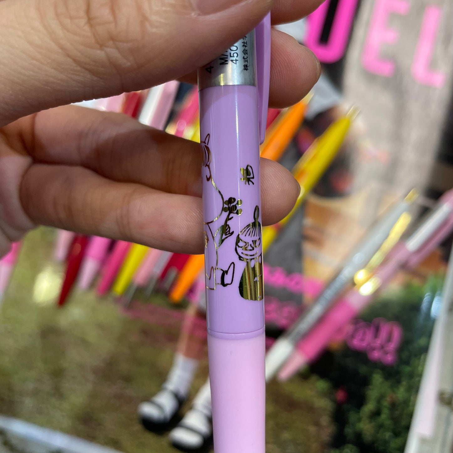 Little My and Moomin Black ink Ballpoint Pen, made in Japan