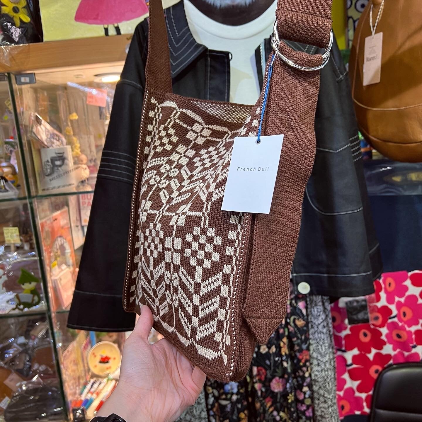 Sale- French bull Brown Bag, made in Japan
