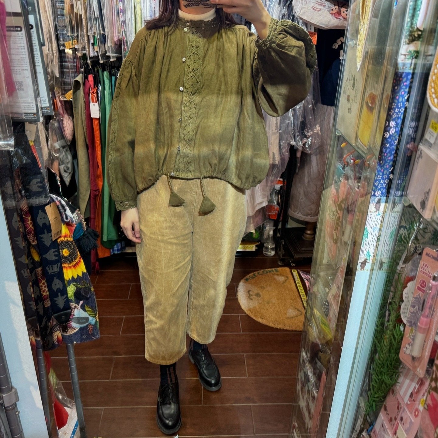 EXTRA20- TSUHARU Forest Lace Shirt, made in India