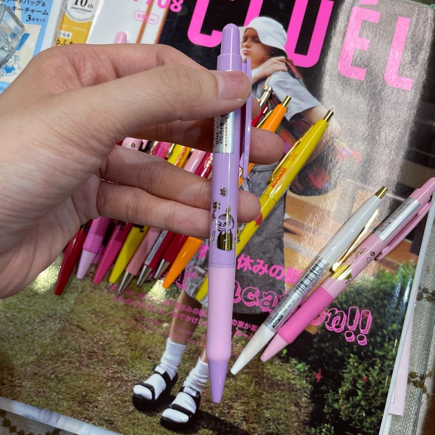 Little My and Moomin Black ink Ballpoint Pen, made in Japan