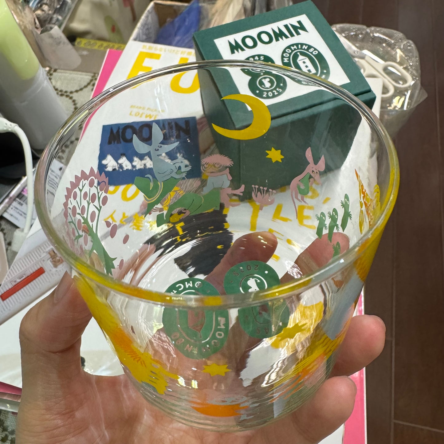 Moomin 80 Glass Tumbler, made in Japan