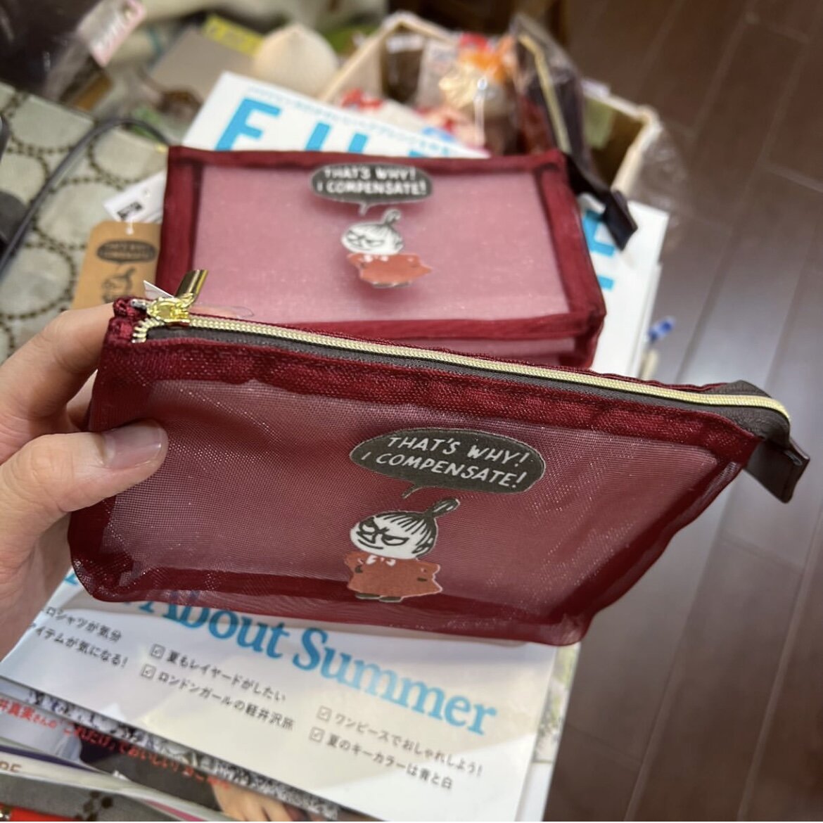 Sale- Little My Red Pouch, Pencil Bag