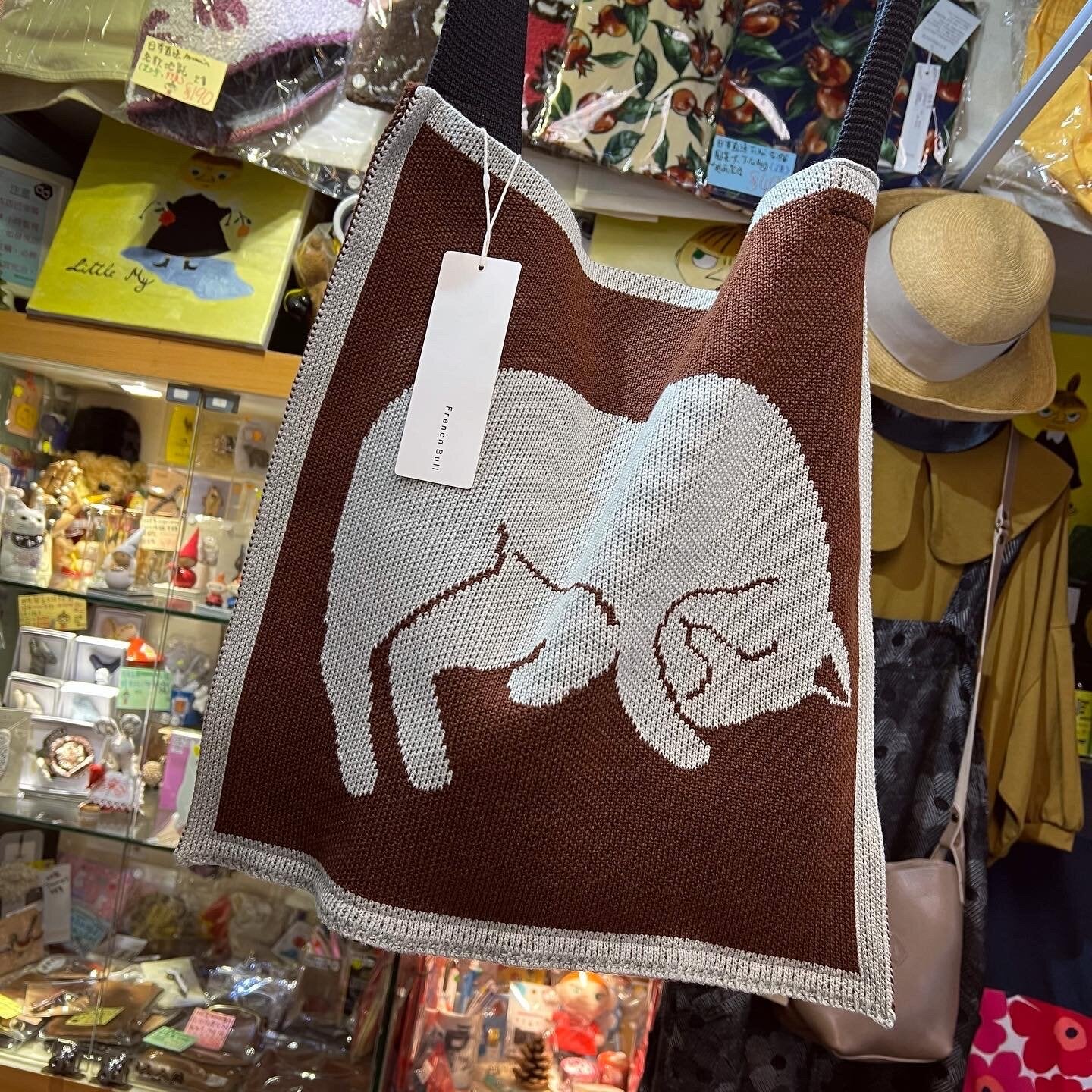 Sale- French Bull Cat ToteBag, made in Japan